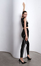 Leggings with contrasting stitching - BRUSNIKA. Women clothes