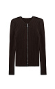 Knitted cardigan with zipper - BRUSNIKA. Women clothes