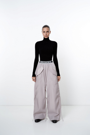 Loose-fit trousers with drawstrings - BRUSNIKA Women Clothes