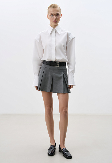 Wool mini skirt - BRUSNIKA Women Clothes