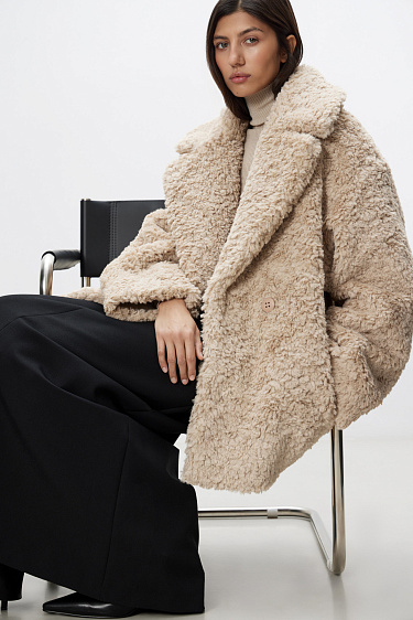 Faux fur coat - BRUSNIKA Women Clothes
