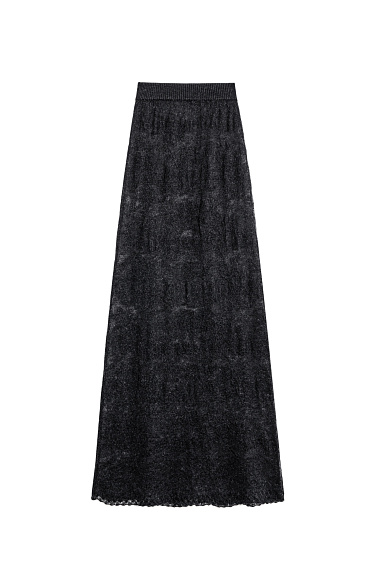 Lace skirt made of super kid mohair and baby alpaca - BRUSNIKA Women Clothes