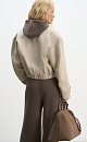 wool bomber jacket with a turn‑down collar - BRUSNIKA. Women clothes