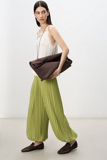 Trousers-Aladdin pleated - BRUSNIKA Women Clothes
