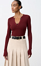 Cut-out long sleeve top - BRUSNIKA. Women clothes