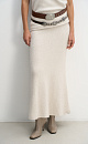Maxi skirt made of fox fur - BRUSNIKA. Women clothes
