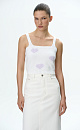 Cotton top with hearts - BRUSNIKA. Women clothes