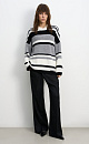 Striped knitted jumper - BRUSNIKA. Women clothes