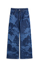Wide jeans with a print - BRUSNIKA. Women clothes