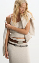 Maxi skirt made of fox fur - BRUSNIKA. Women clothes