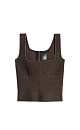Short lurex corset - BRUSNIKA. Women clothes