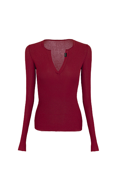 Cut-out long sleeve top - BRUSNIKA Women Clothes