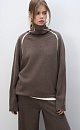 Knit jumper with stripes - BRUSNIKA. Women clothes