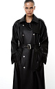 Faux leather trench coat - BRUSNIKA. Women clothes