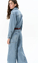 Denim overall with long sleeves - BRUSNIKA. Women clothes