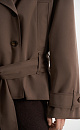 Double‑breasted short trench coat - BRUSNIKA. Women clothes