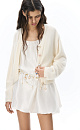 Fox-fur buttoned cardigan - BRUSNIKA. Women clothes