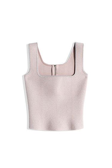 Short lurex corset - BRUSNIKA Women Clothes