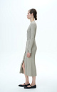 Wide ribbed knitted dress - BRUSNIKA. Women clothes
