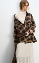 Checkered shirt with tie-dye effect - BRUSNIKA. Women clothes
