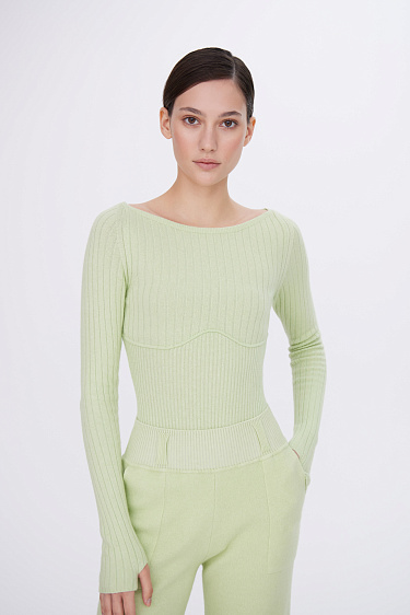 Cashmere and wool blend bodysuit - BRUSNIKA Women Clothes