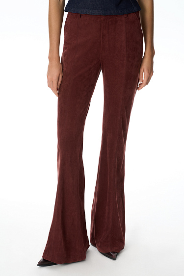 Flared suede trousers - BRUSNIKA Women Clothes