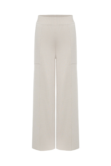 Straight-cut knitted trousers - BRUSNIKA Women Clothes