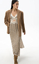 Printed dress with lace decor - BRUSNIKA. Women clothes