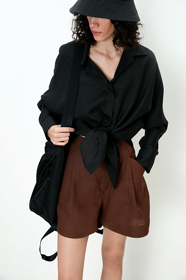 100% linen shirt - BRUSNIKA Women Clothes