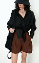 100% linen shirt - BRUSNIKA. Women clothes