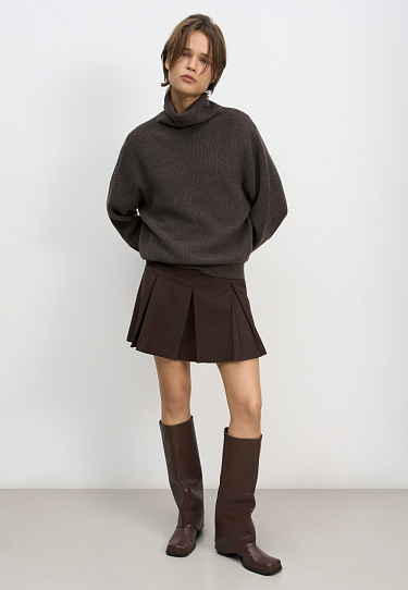 Wool mini skirt - BRUSNIKA Women Clothes