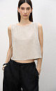 Linen tie top - BRUSNIKA. Women clothes