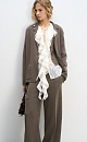 Single-breasted merino wool jacket - BRUSNIKA. Women clothes