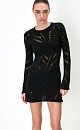 Fitted knit mini dress - BRUSNIKA. Women clothes