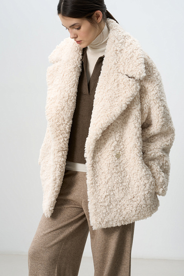Faux fur coat - BRUSNIKA Women Clothes
