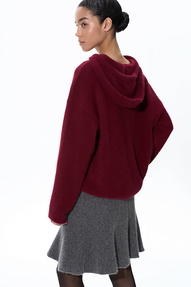 Mini skirt made of fox fur - BRUSNIKA Women Clothes