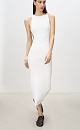 Dress with an open back and a decorative element - BRUSNIKA. Women clothes