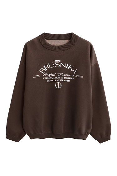 Sweatshirt with logo - BRUSNIKA Women Clothes