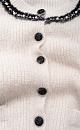 fox down cardigan with accent buttons - BRUSNIKA. Women clothes
