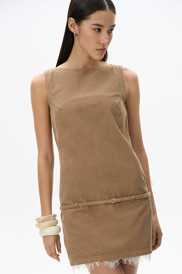 Velvet mini dress - BRUSNIKA Women Clothes