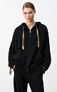Hooded cashmere and wool bomber jacket  - BRUSNIKA. Women clothes