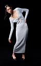 Viscose dress with lurex - BRUSNIKA. Women clothes