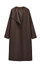 Wool coat with an asymmetrical lapel - BRUSNIKA. Women clothes