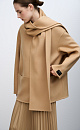 Double-breasted coat with scarf collar - BRUSNIKA. Women clothes