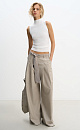 Viscose top with a high collar - BRUSNIKA. Women clothes