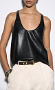 Eco-leather top - BRUSNIKA. Women clothes