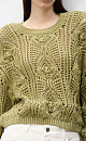 Openwork knit jumper - BRUSNIKA. Women clothes