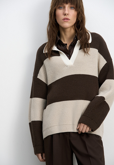 Striped wool jumper - BRUSNIKA Women Clothes
