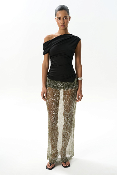 Sequined maxi skirt - BRUSNIKA Women Clothes