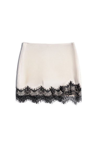 Mini skirt with lace - BRUSNIKA Women Clothes